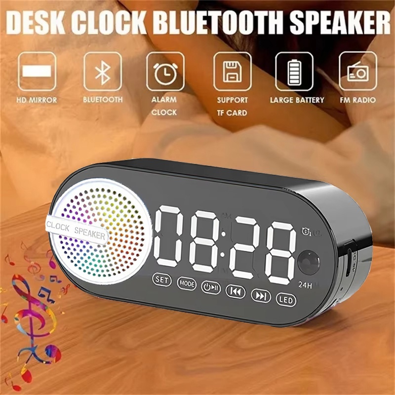 Digital Timer Countdown - USB Plug-in Mirror Digital Alarm Clock