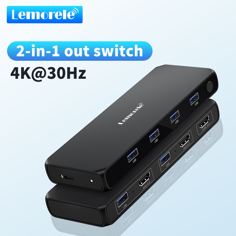 Hdmi Matrix Switch - Lemorele 2 IN 4 OUT HDMI