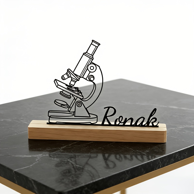 Office Technician - Microscope Desktop Decoration Customized Scientist Office