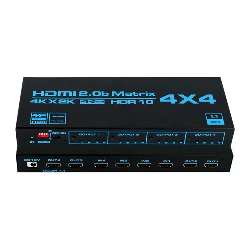 4K 60Hz HDMI Matrix 4x4 HDR10  - Hdmi Matrix Switch review and price