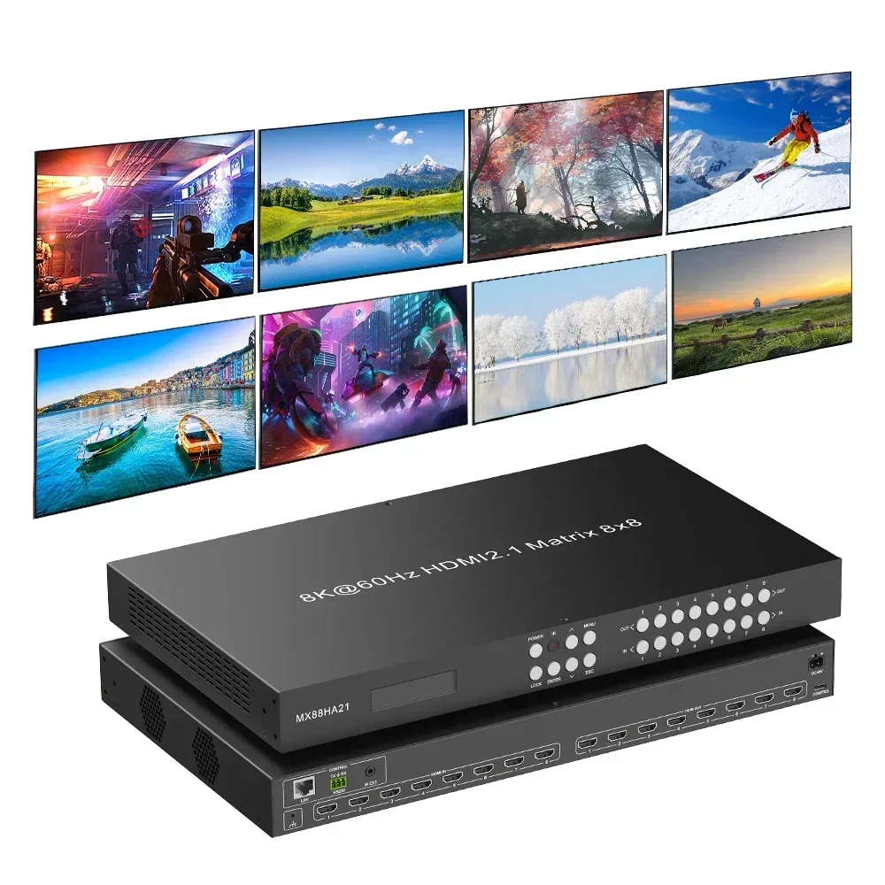 New Factory 8k 4k60hz 8 in 8 O - Hdmi Matrix Switch review and price
