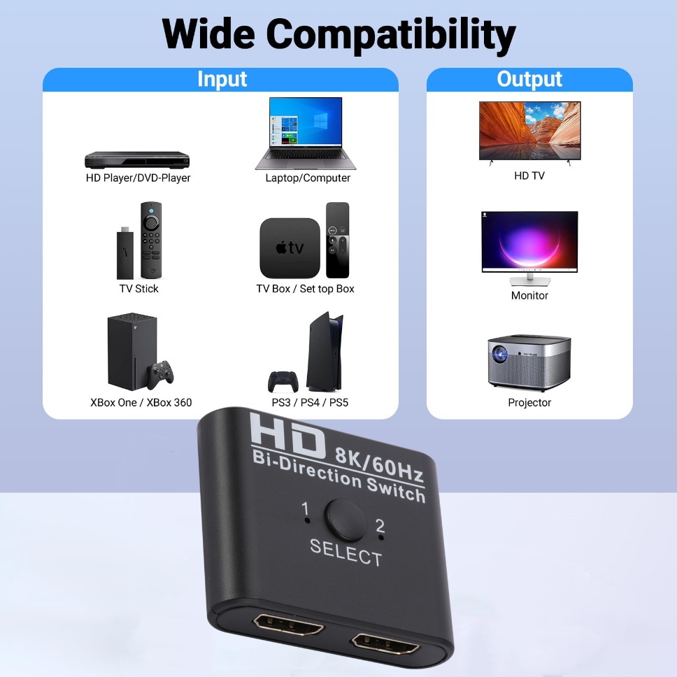 HDMI Switch Splitter 8K 60Hz 4 - Hdmi Matrix Switch review and price