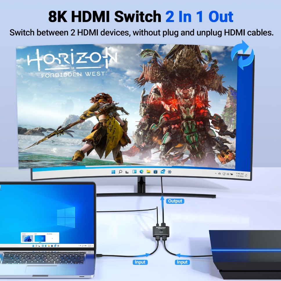 HDMI Switch Splitter 8K 60Hz 4 - Hdmi Matrix Switch review and price