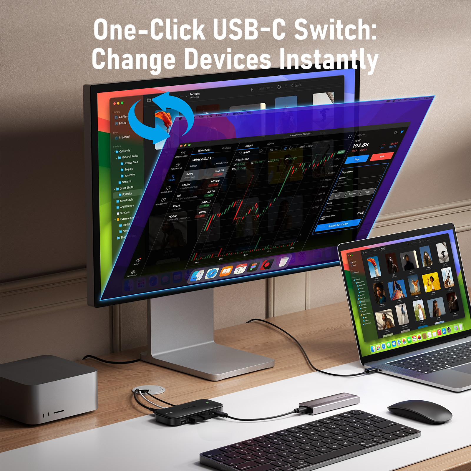 Lemorele USB-C KVM Switch 2 in - Hdmi Matrix Switch review and price