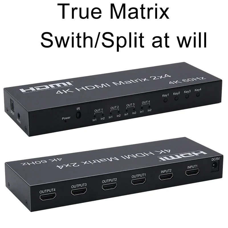 4K 60Hz HDMI Matrix 2x4 HDMI S - Hdmi Matrix Switch review and price